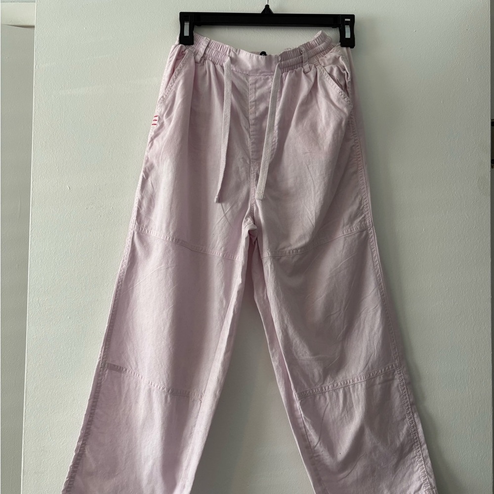 Light Pink Casual Cargo Pants